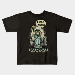 I-survived-the-nyc-earthquake Kids T-Shirt